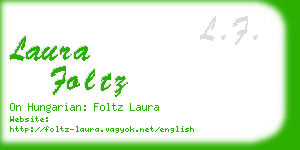 laura foltz business card
